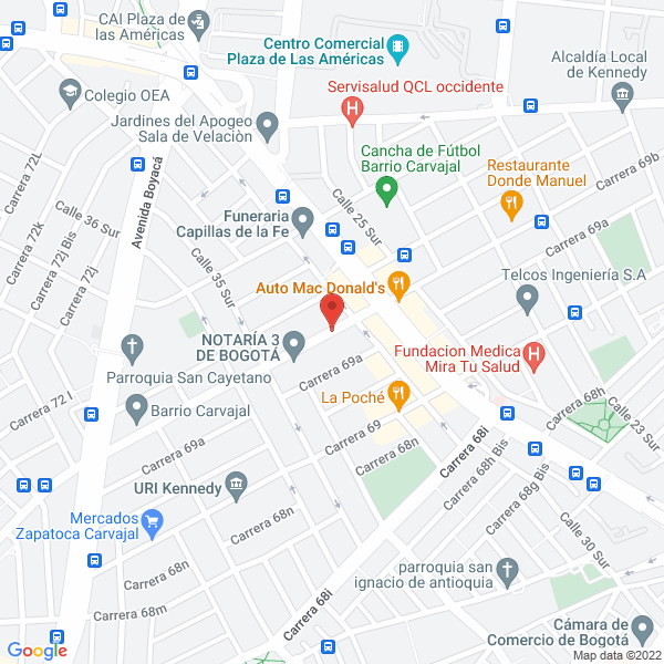 Mapa de Autonizan