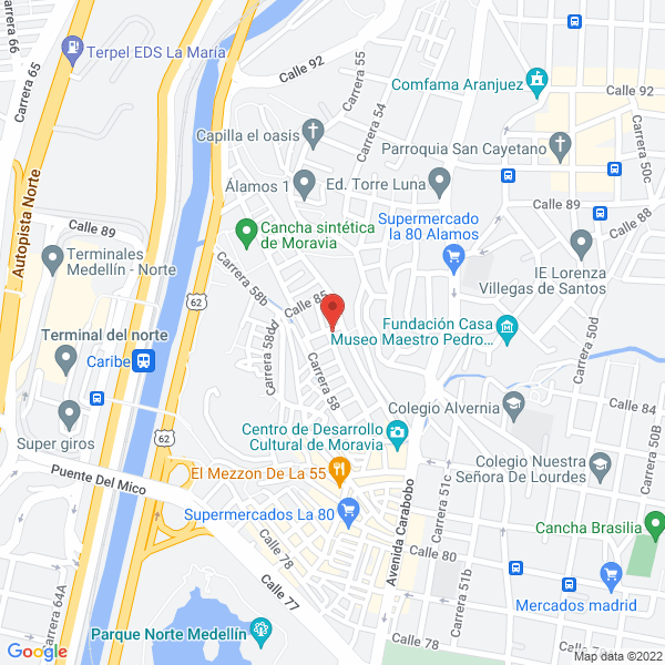Mapa de Autoservicio La 84 J H
