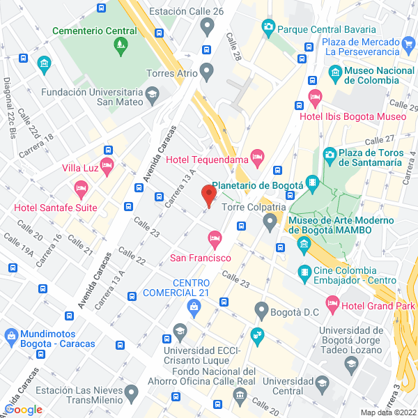 Mapa de B2B Colombia E.U.