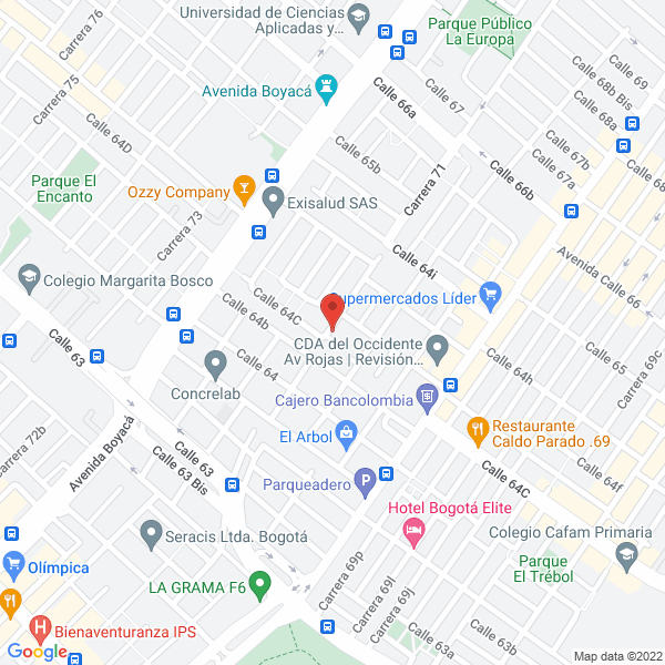 Mapa de Backo Arquidiseño