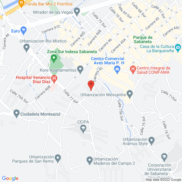 Mapa de Carnes Sabanita