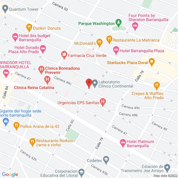 Map of Carolina Cure Lemus