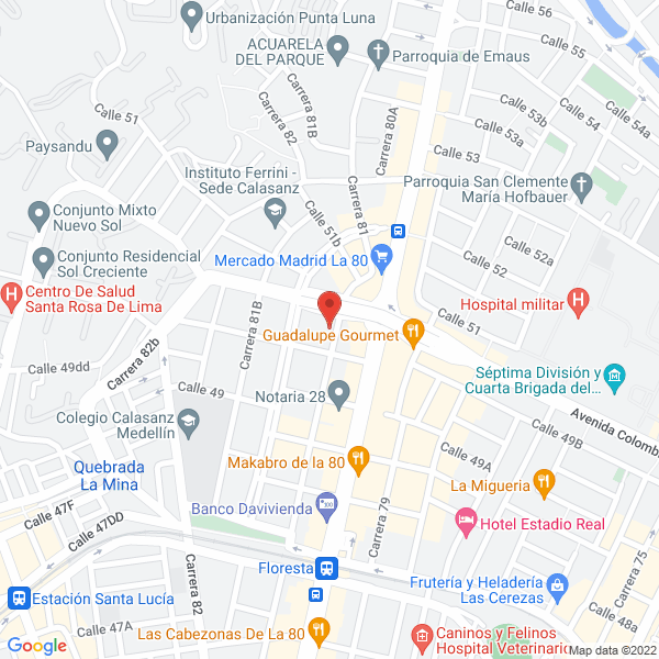 Mapa de Carpinteria La 81