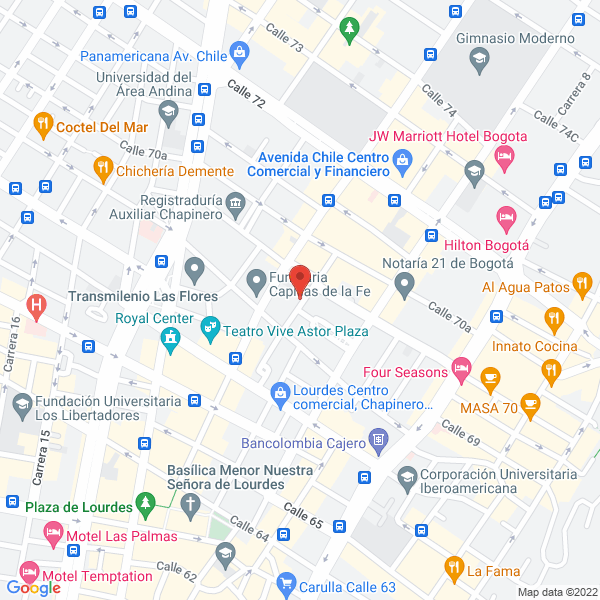 Mapa de Alfonso Carrizosa Hermanos Ltda.