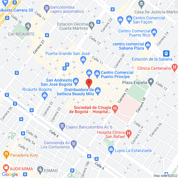 Mapa de Carroloco Show Humorístico