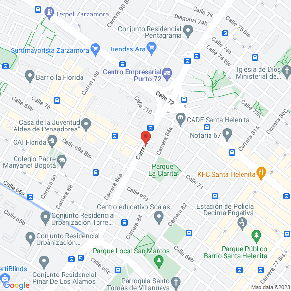 Mapa de Casa Central Del Aseo S.A.S.