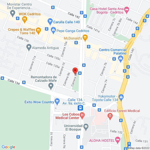 Mapa de Condominio Turístico Arizona