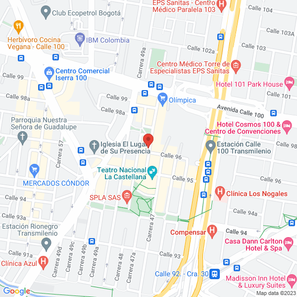Map of Consultores Tributarios S.A.S.