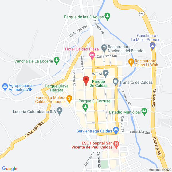 Mapa de Electrodomésticos Caldas