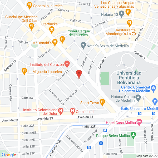 Mapa de Electrónicas Canare S.A.S