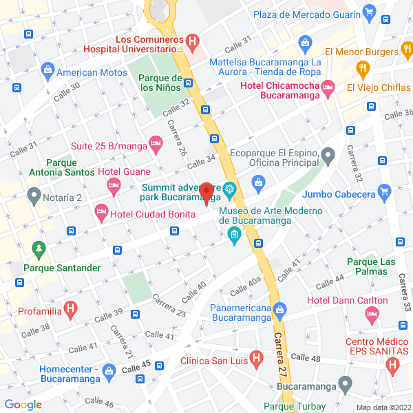 Map of Electroventas Santander