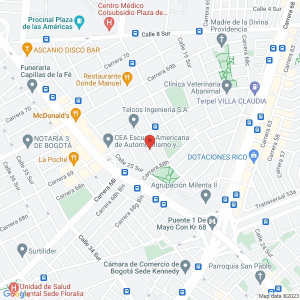 Mapa de Empaques Alv Pack Cía Ltda.