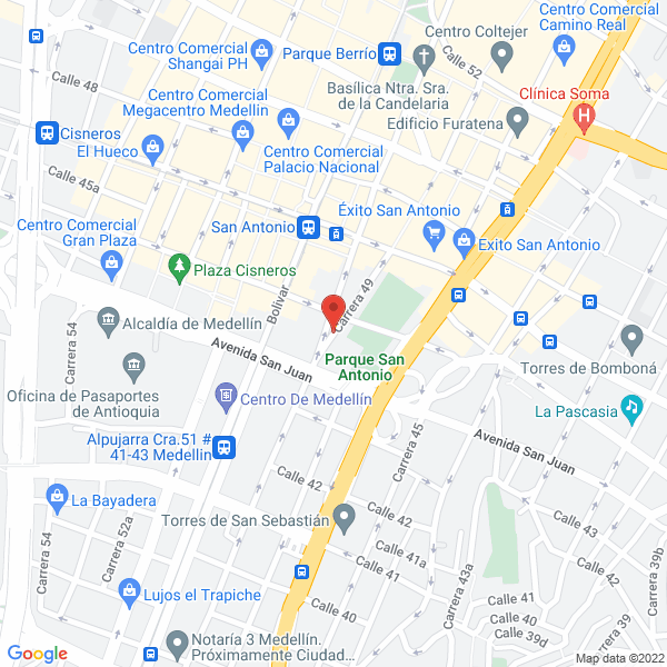 Mapa de Empresa De Desarrollo Urbano - Edu