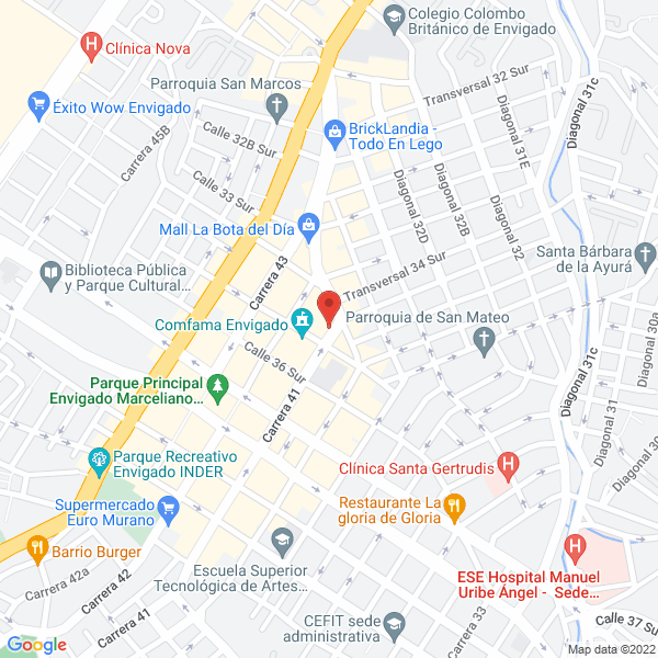 Mapa de Envicoser