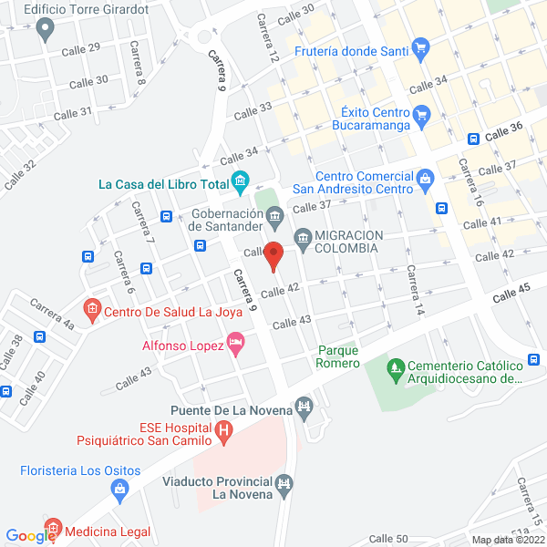 Map of Fundación Bucaramanga Solidaria