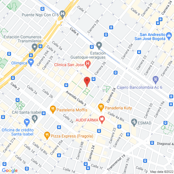 Mapa de Escuela De Formación Técnica