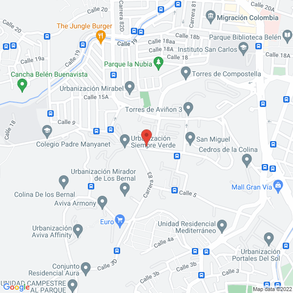 Mapa de Escuela De Fútbol Pacho Maturana