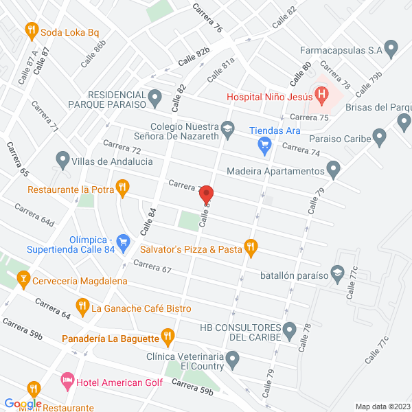 Map of Escuela Nacional De Adiestramiento Canino
