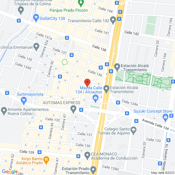 Mapa de Escuela Y Agencia De Modelos Cilia Rodríguez Fernández