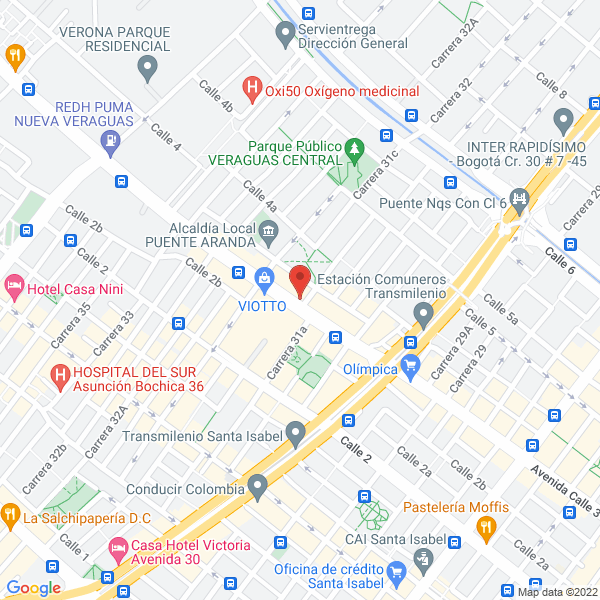 Mapa de Ferretería Veraguas