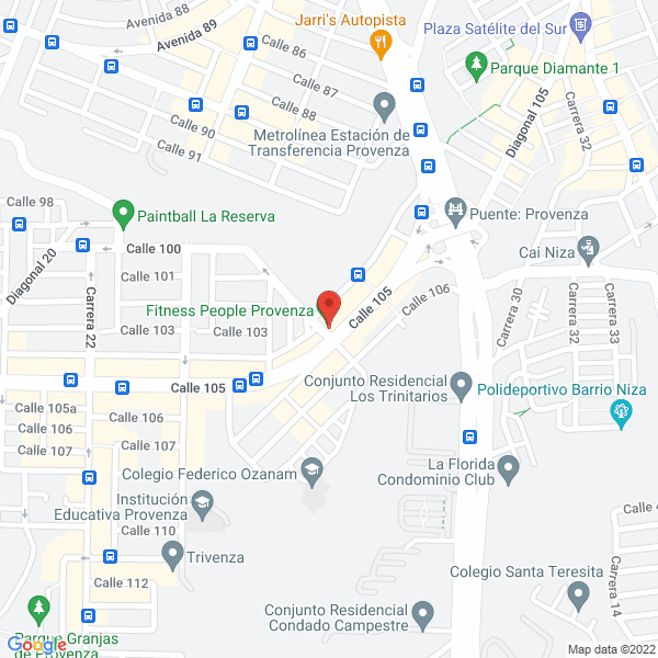 Map of Fitness People Centro Médico Deportivo