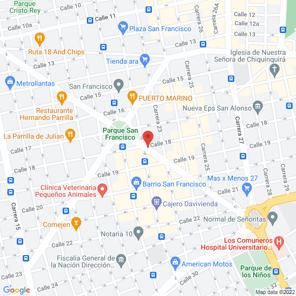 Map of Flantrmsky Moreno Henry