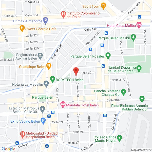 Mapa de Floristería Galanteos