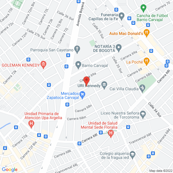 Mapa de Fundiacoples Y Cía. Ltda.