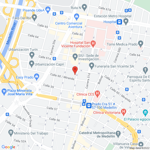 Mapa de Funeraria San José De Medellín