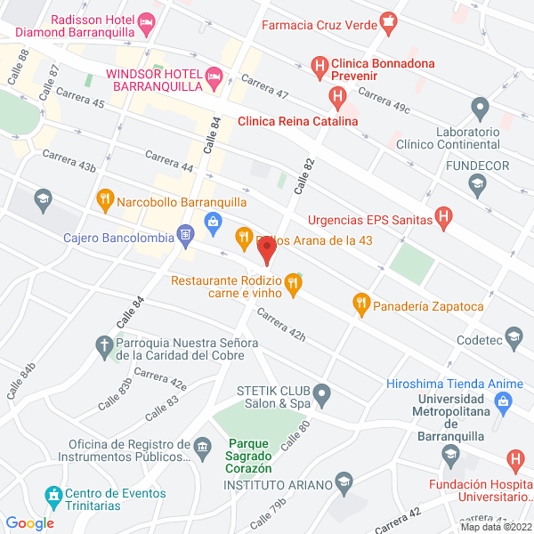 Map of Galería Y Marqueteria Monet