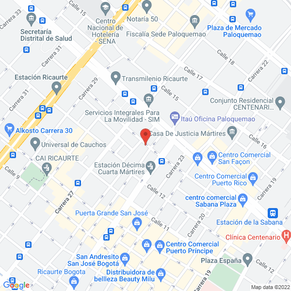 Mapa de Gamacolor Editorial S.A.S.