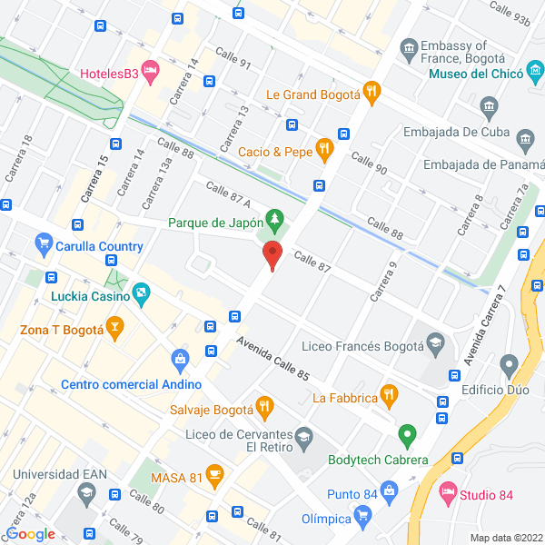 Mapa de Luis C. Harker & Cía. Ltda.