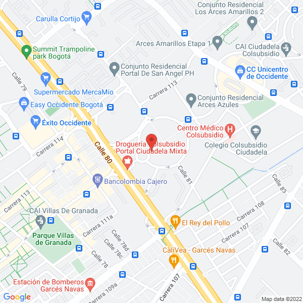 Mapa de Hbd Inversiones S.A.S.