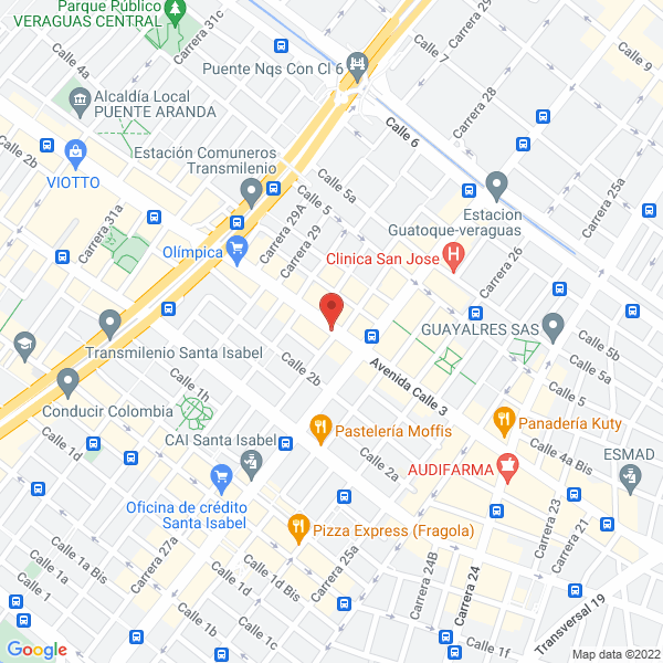 Mapa de Impornatural Ltda.