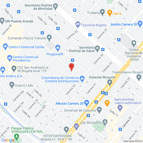 Mapa de Incapec Ltda.