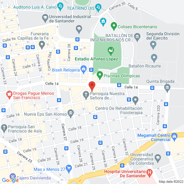 Map of Indersantander