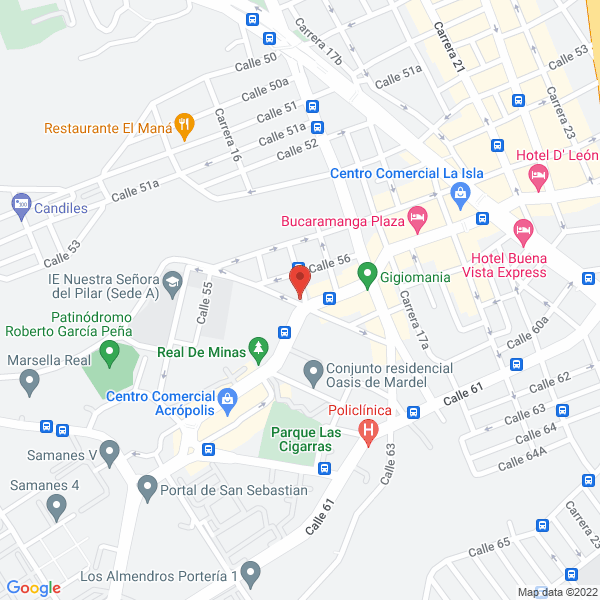 Map of Induandes Carrocerías