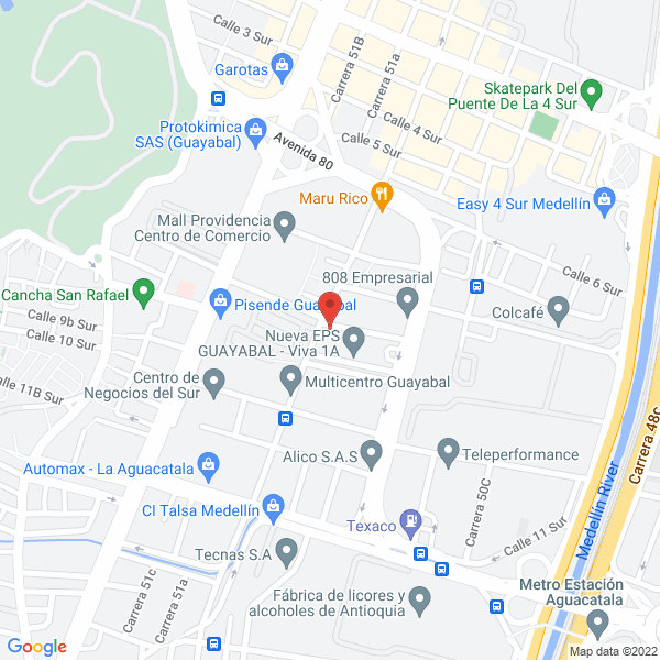Mapa de Jaramillo Pets Y Cía. S.C.A.