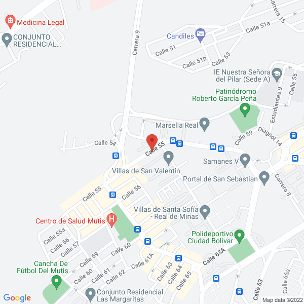 Map of Jardín Infantil Bosque De Las Ardilla