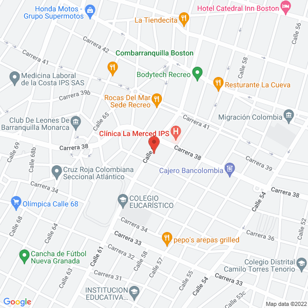 Map of Jardín Infantil El Divino Tesoro