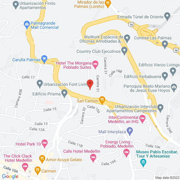 Mapa de Jardín Infantil El Recreo De Los Niños