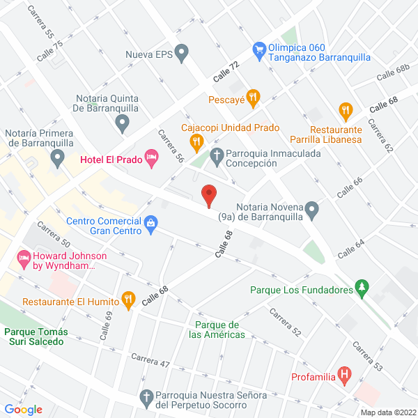 Map of Jl Agudelo Construcciones S.A.S.