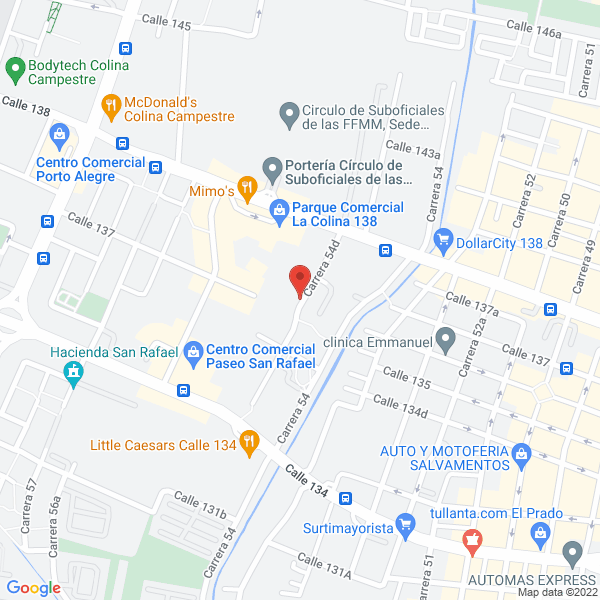 Mapa de Jmj Comercializadora S.A.S.