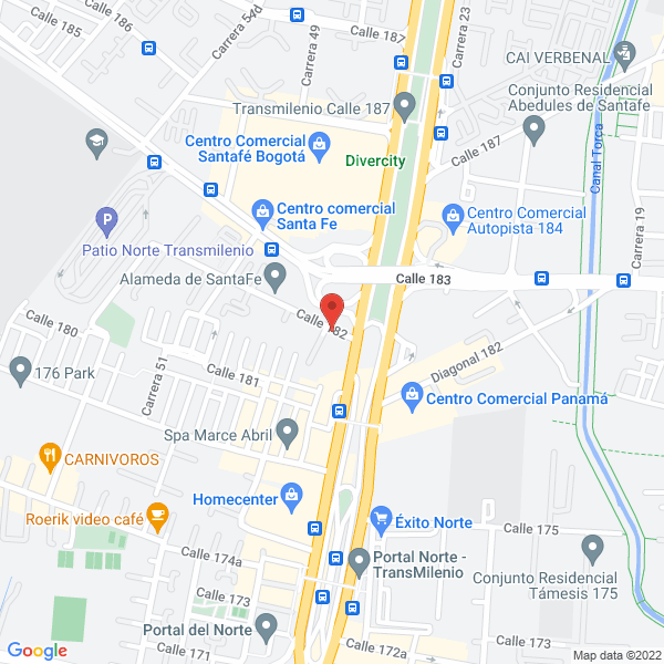 Mapa de Jr Transportes Refrigerados S.A.S.