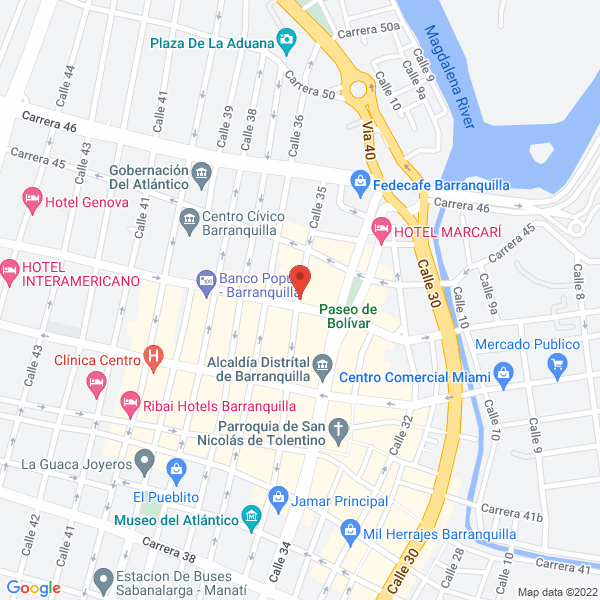 Map of La Estación Paisa