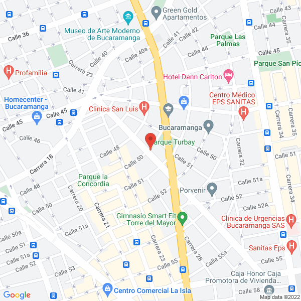 Map of La Factoría