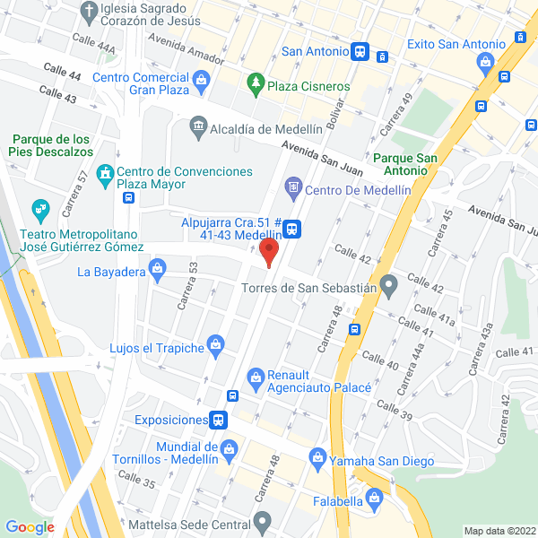 Mapa de Licorera Y Distribuidora Fufis