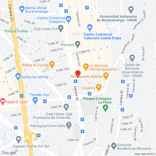 Map of Clínica Odontológica Probocas Bucaramanga