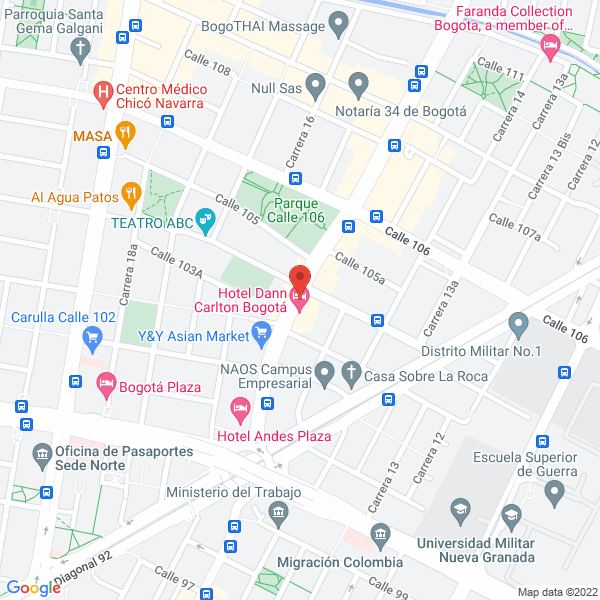 Mapa de R B Comunicaciones