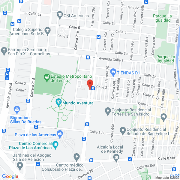 Mapa de Rcm Inventarios Ltda.